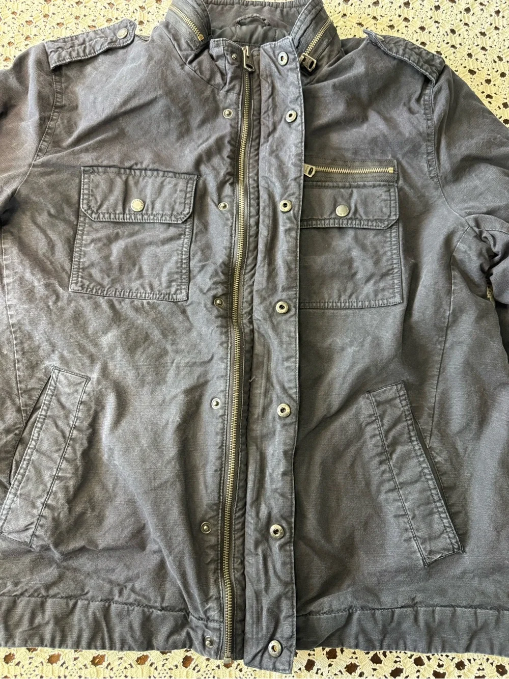 Levi's Dark Gray Military Field Jacket